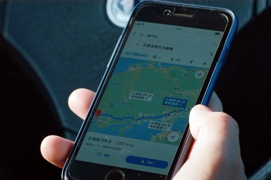 スマホで地図検索